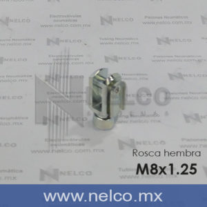 HORQUILLA Y M8x1.25 PARA PISTON NEUMATICO ACCESORIO PARA CILINDRO DE AIRE INDUSTRIAL EN GUADALAJARA ZAPOPAN TLAQUEPAQUE JALISCO COLIMA NAYARIT GUERRERO OAXACA