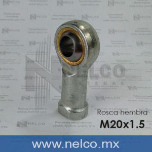 ROTULA DE OJO M20x1.5 PARA CILINDRO 80 MM 100 MM ROSCA METRICA ARTICULACION PARA PERNO MAQUINARIA EN HIDALGO