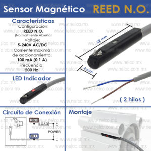 REED SENSOR CILINDRO NEUMATICO COMPACTO 07R CDQ ADQ