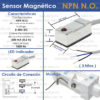 SENSOR MAGNETICO NPN PARA CILINDRO NEUMATICO 21N