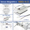 SENSOR MAGNETICO REED PARA CILINDRO NEUMATICO 21R