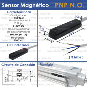 SENSOR PNP PARA CILINDRO NEUMATICO 31P