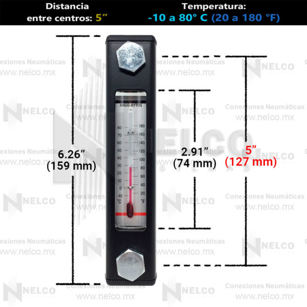 MIRILLA INDICADORA DE NIVEL 5 PARA USO EN SISTEMAS HIDRAULICOS