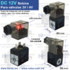 Solenoide 12V DC Bobina 12VDC 12V DC PARA VALVULA 4V 3V ELECTROVALVULA 4V210 3V210 EN MEXICO CORRIENTE DIRECTA 12V CD