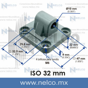 FIJACION-CLEVIS-SIMPLE-TRASERA-32-MM-PARA-PISTON-NEUMATICO-ISO-6431-15552-TIPO-DNC-SE-SI-CHARNELA-EN-MEXICO-SI-32-CA-C5032